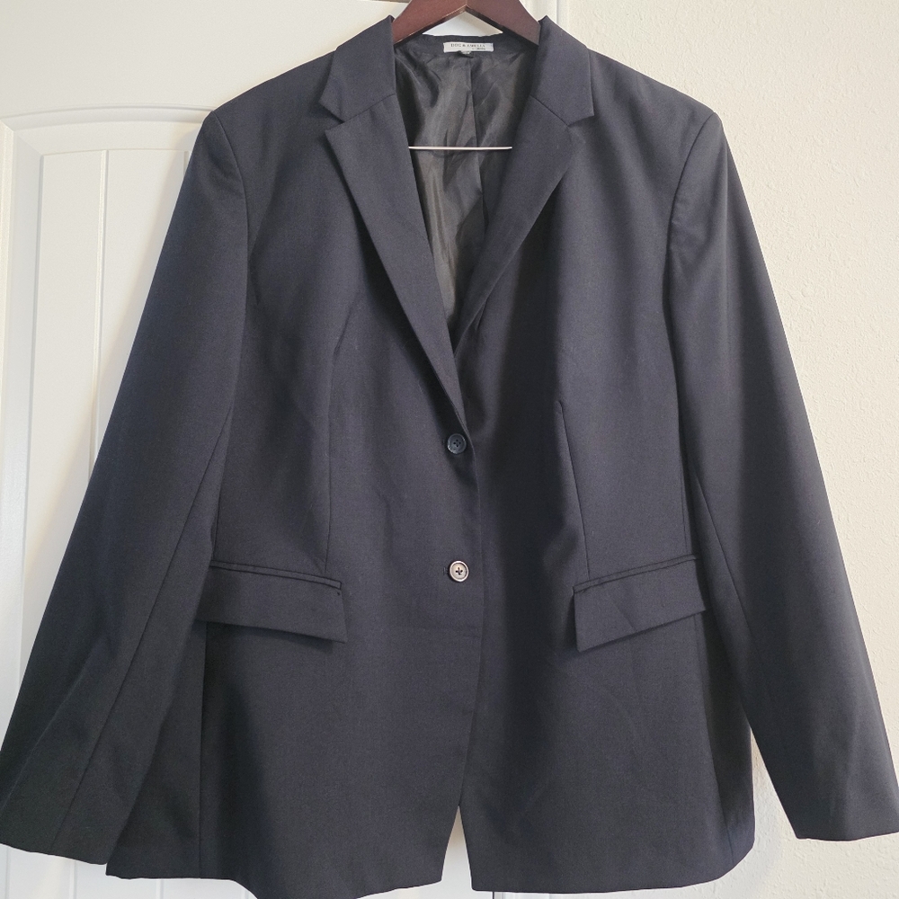 Doc & Amelia by Cintas Blue Blazer Jacket Wool Blend Women’s XL/XXL
